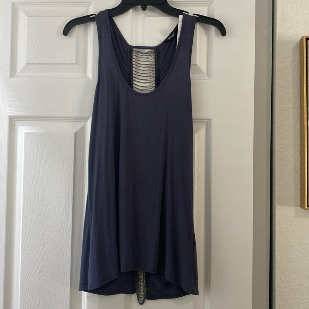 NWT Bebe Ball Chain Detailed Tank